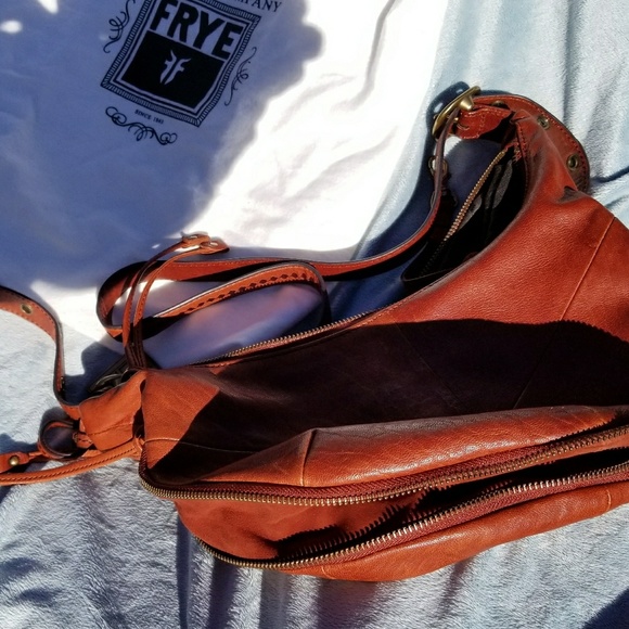 Frye Belle Bohemian Crossbody Bag Whiskey - Picture 6 of 9